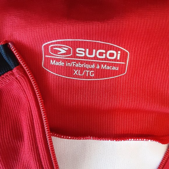 Sugoi Men's Evolution Full-Zip Cycling Jersey Matador Red & Black New! Size XL - Picture 12 of 14